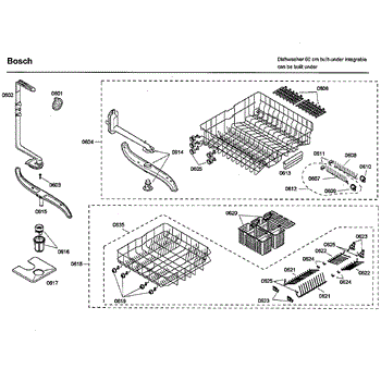 Parts for Bosch SHX46L15UC 48 Rack Parts AppliancePartsPros