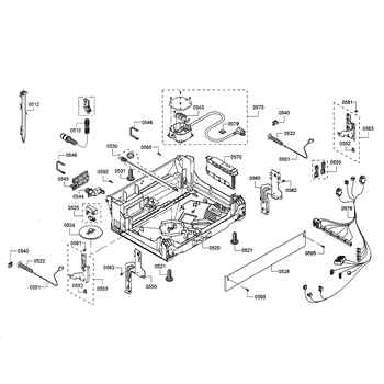 Parts for Bosch SHE863WF5N 01 Base Power Cord Parts