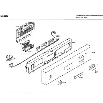 Parts for Bosch SHU33A02UC 36 Control Panel Parts