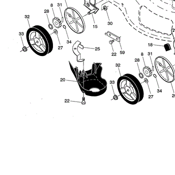 Parts for Husqvarna HU675AWD 96145001500 Drive Control Gearcase Wheels Parts AppliancePartsPros