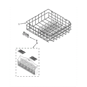 Parts for Kenmore 665.13543N412 66513543N412 665 13543N412 Lower Rack Parts AppliancePartsPros