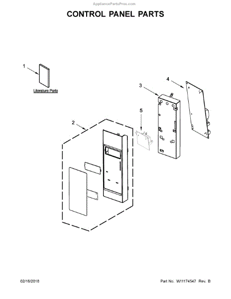 Parts for Whirlpool WMH53520CS7: Control Panel Parts