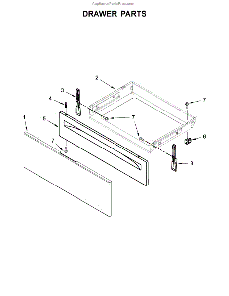 Parts for Whirlpool WEE510S0FB1: Drawer Parts - AppliancePartsPros.com