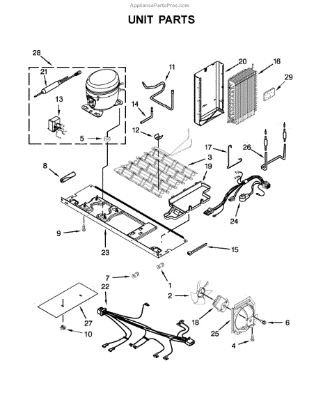 Parts for Whirlpool WRS588FIHZ00: Unit Parts - AppliancePartsPros.com