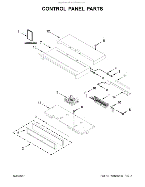 Parts for Whirlpool WOS51EC7HB00: Control Panel Parts