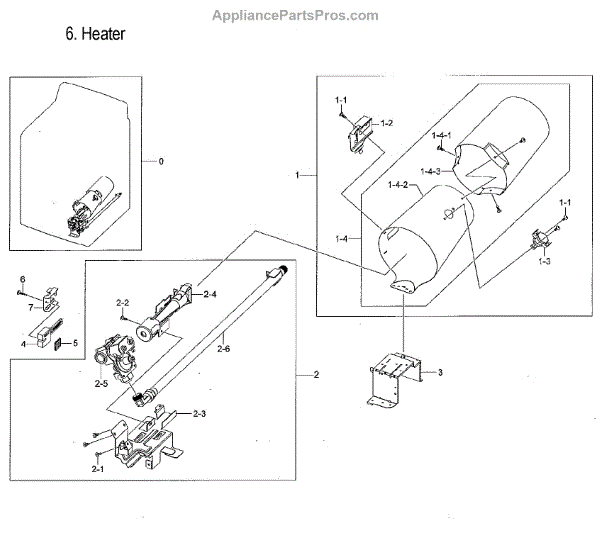 Parts for Samsung DVG50M7450P/A300 Duct & Burner Parts