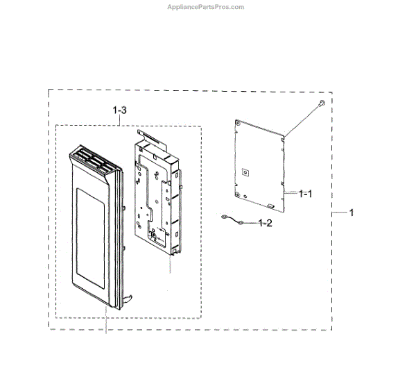 Parts for Samsung ME21H706MQS/AA00 Control Panel Parts