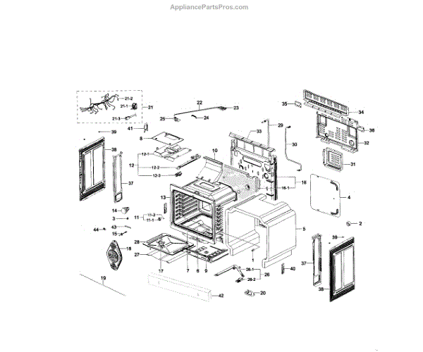 Parts for Samsung NX58H5600SS/AA00 Cavity Parts