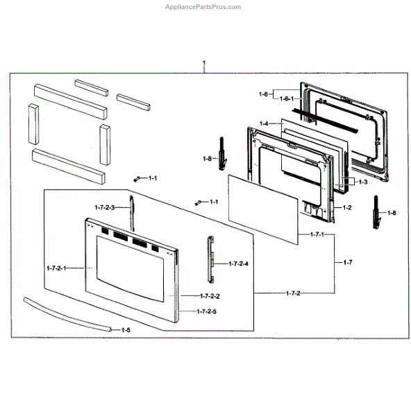 Parts for Samsung FX510BGS/XAA01 Door Assy Parts