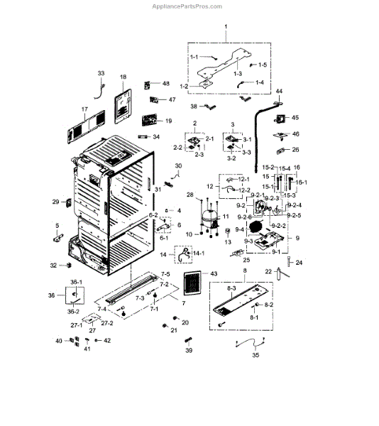Parts for Samsung RF28HFPDBSR/AA-00: Cabinet Parts - AppliancePartsPros.com
