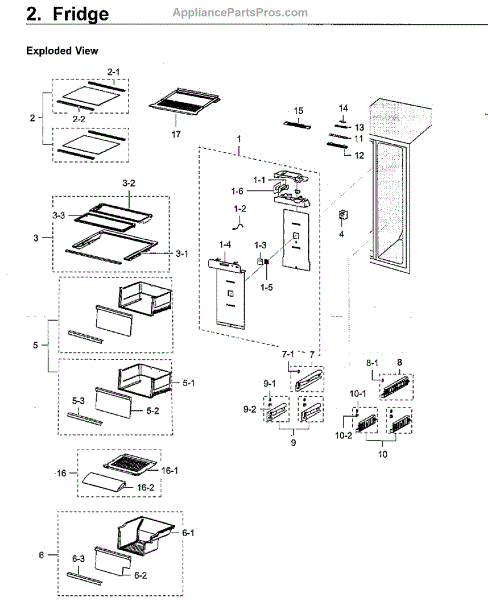 Parts for Samsung RH22H9010SR/AA-02: Fridge Parts - AppliancePartsPros.com