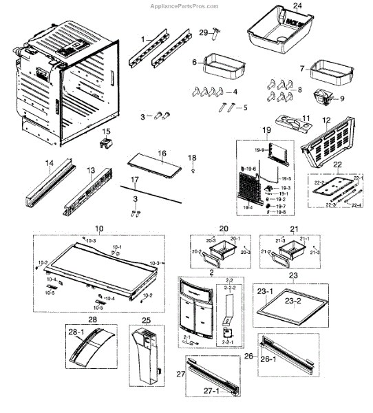 Parts for Samsung RF26HFENDSR/AA-00: Fridge Parts - AppliancePartsPros.com