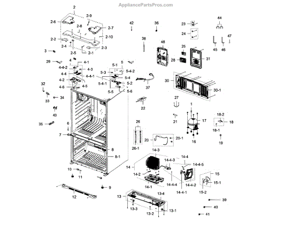 Parts for Samsung RFG297HDWP/XAA-01: Cabinet Parts - AppliancePartsPros.com