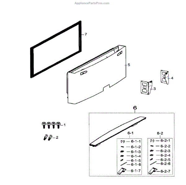 Parts For Samsung Rf260beaesraa 01 Door Freezer Parts 3467