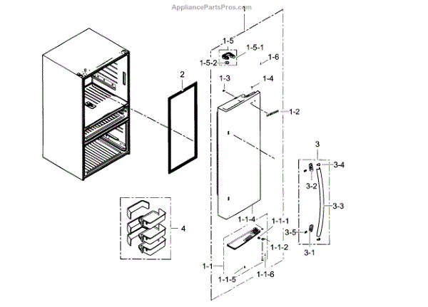 Parts for Samsung RF31FMESBSR/AA-06: Refrigerator Door R Parts ...