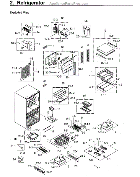 Parts for Samsung RF23M8590SG/AA-00: Fridge Parts - AppliancePartsPros.com