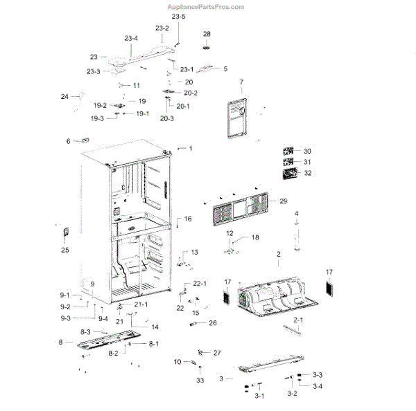 Parts for Samsung RF23J9011SR/AA00 Parts