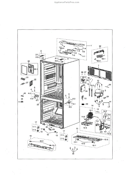 Parts for Samsung RF18HFENBSR/AA-00: Cabinet Parts - AppliancePartsPros.com