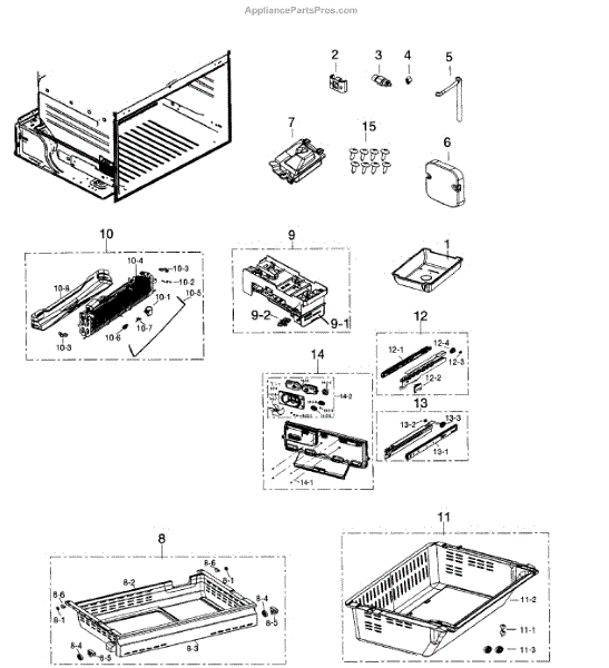 Parts for Samsung RF260BEAESR/AA-02: Freezer Parts - AppliancePartsPros.com