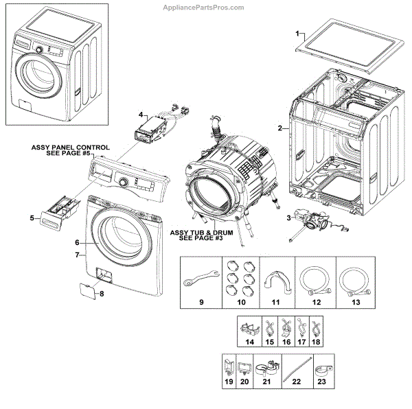 samsung wf220anw xaa parts manual