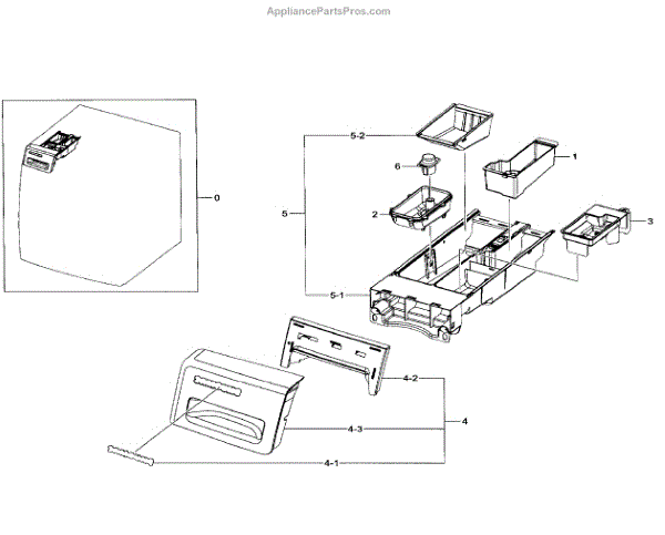 Parts for Samsung WF330ANW/XAA-02: Drawer Parts - AppliancePartsPros.com