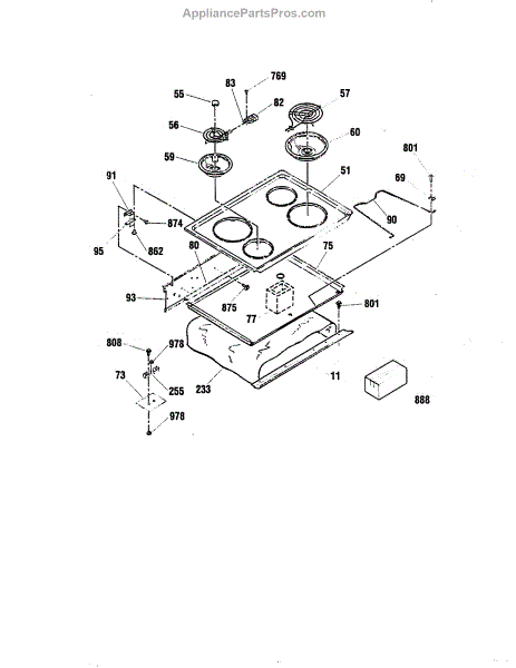 Parts for Kenmore 911.4524194 (9114524194, 911 4524194): Maintop Parts ...