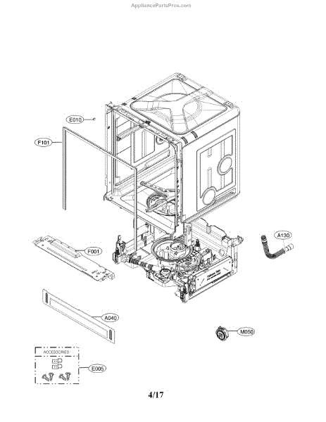 Parts for LG LDF5545ST/00: Cabinet Parts - AppliancePartsPros.com