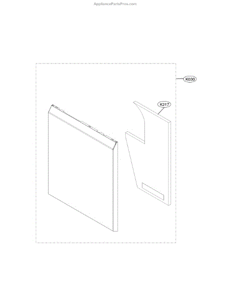 Parts for LG LDF5545ST/00: Front Cover Parts - AppliancePartsPros.com