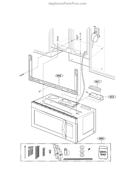 Parts for LG LMV1683ST/00: Installation Parts - AppliancePartsPros.com