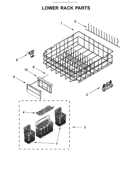 Parts for Kenmore 665.14793N511 (66514793N511, 665 14793N511): Lower