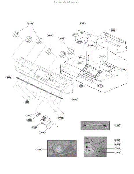 Parts for LG LSG4513ST/00: Controller Parts - AppliancePartsPros.com