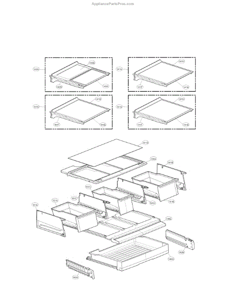 Parts for LG LFX25991ST/06: Refrigerator Parts - AppliancePartsPros.com