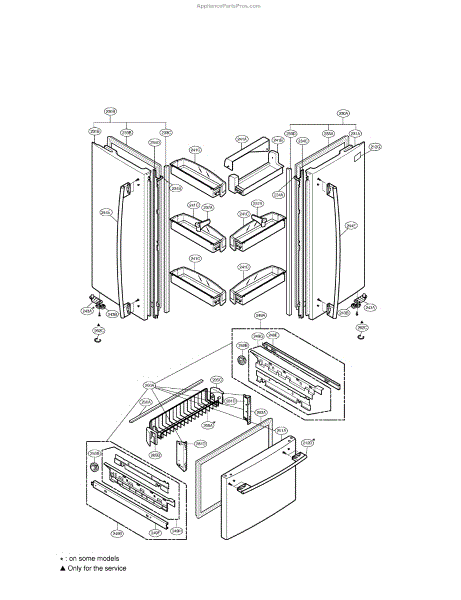 Parts for LG LFC21760ST/00: Doors Parts - AppliancePartsPros.com