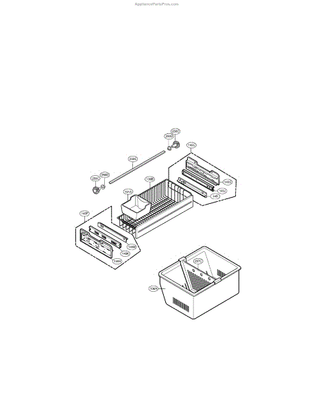 Parts for LG LFX25960ST/00: Freezer Parts - AppliancePartsPros.com