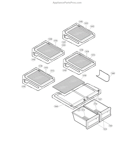 Parts for LG LMX25964ST/01 Refrigerator Parts