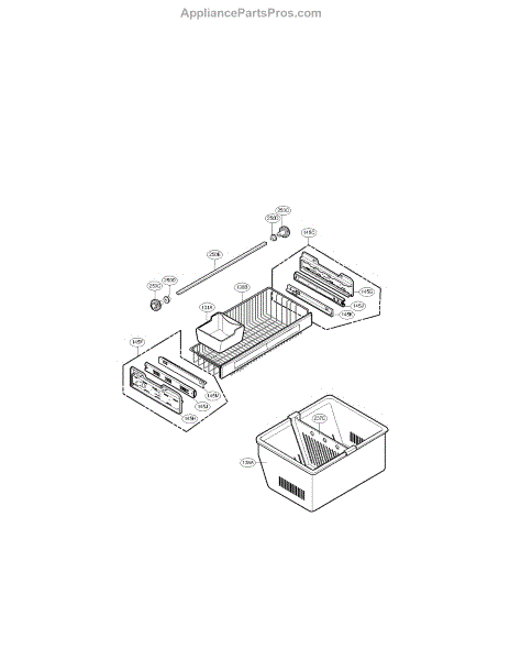 Parts for LG LFX25975ST/00: Freezer Parts - AppliancePartsPros.com