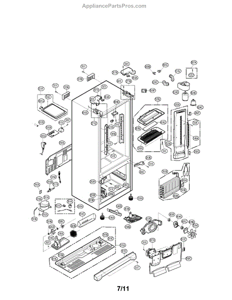Parts for LG LFX25974ST/00: Case Parts - AppliancePartsPros.com