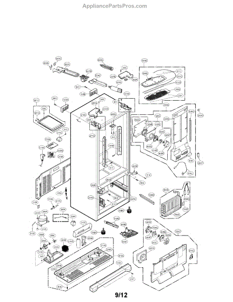 Parts for LG LFX25978SW/01: Case Parts - AppliancePartsPros.com