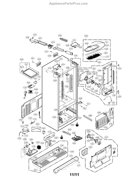 Parts for LG LFX25978ST/00: Case Parts - AppliancePartsPros.com