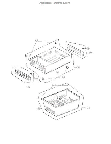 Parts for LG LFX28968ST/01: Freezer Parts - AppliancePartsPros.com