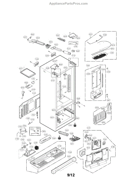 Parts for LG LFX28968ST/01: Case Parts - AppliancePartsPros.com