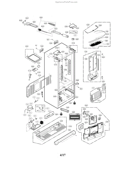 Parts for LG LFX28968ST/02: Case Parts - AppliancePartsPros.com