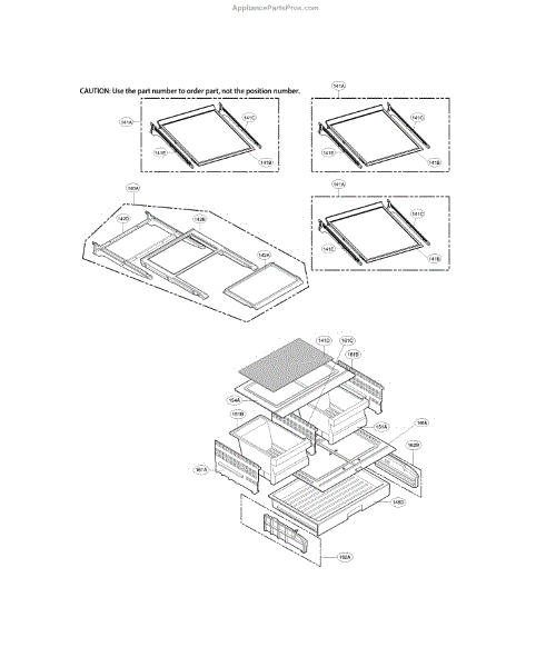 Parts for LG LFX28968ST/02 Refrigerator Parts
