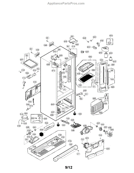 Parts for LG LFX25974ST/01: Case Parts - AppliancePartsPros.com