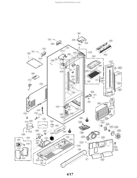 Parts for LG LFC25776ST/01: Case Parts - AppliancePartsPros.com