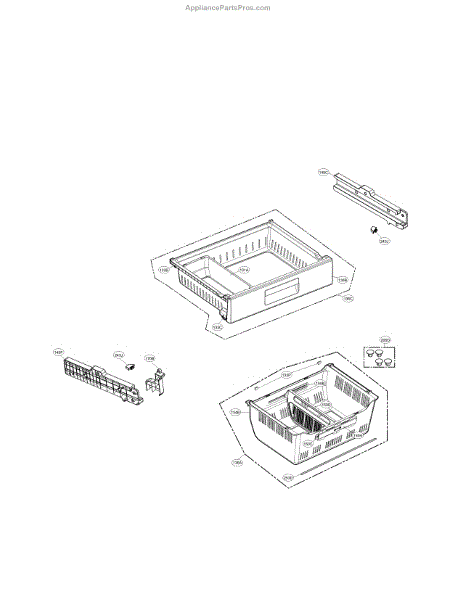 Parts for LG LFXS29626S/01: Freezer Parts - AppliancePartsPros.com