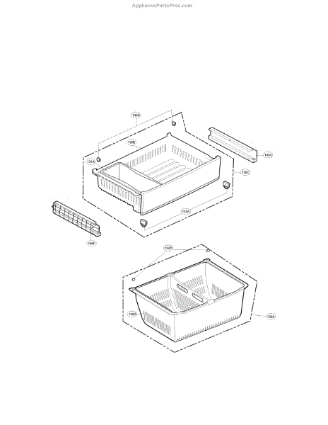 Parts for LG LFXS24623S/00: Freezer Parts - AppliancePartsPros.com