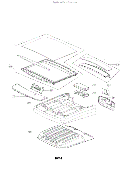 Parts for Kenmore 796.61423410 (79661423410, 796 61423410): Control ...