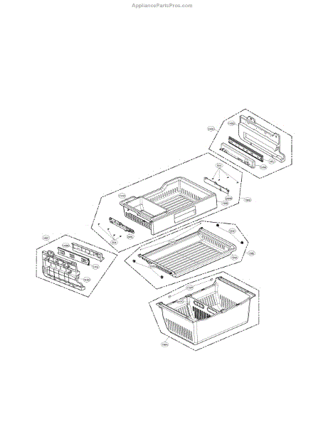 Parts for LG LFX31925ST/04: Freezer Parts - AppliancePartsPros.com