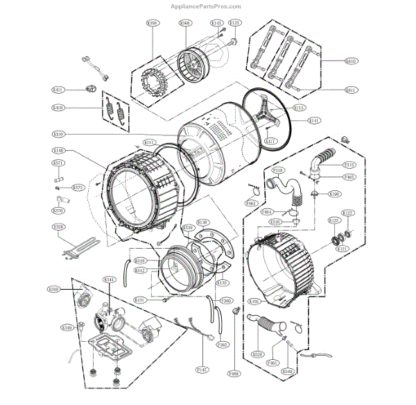 Parts for LG WM4270HVA/01 and Door Parts
